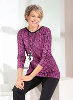 Shirt mit U-Boot-Ausschnitt 