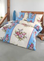 Bettw&auml;sche-Garnitur in Flausch-Biber-Qualit&auml;t 