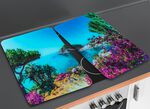Herdabdeckplatten aus Glas, 2er-Set 
