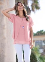 Tunika mit dekorativem Motiv-Druck 