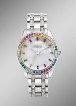 Pools Quartz-Damenuhr mit Metallbandgeh&auml;use 