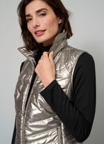 Steppweste in trendgenauer Metallic-Optik 