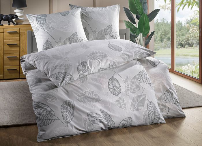 Beidseitig bedruckte Bettw&auml;sche-Garnitur 