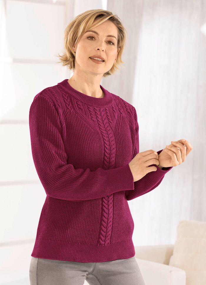 Pullover mit recycelter Baumwolle 