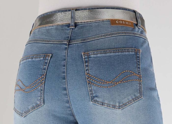 Modischer Damen-G&uuml;rtel, aus Leder, 3 cm breit 