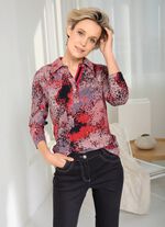 Poloshirt mit Allover-Druck 