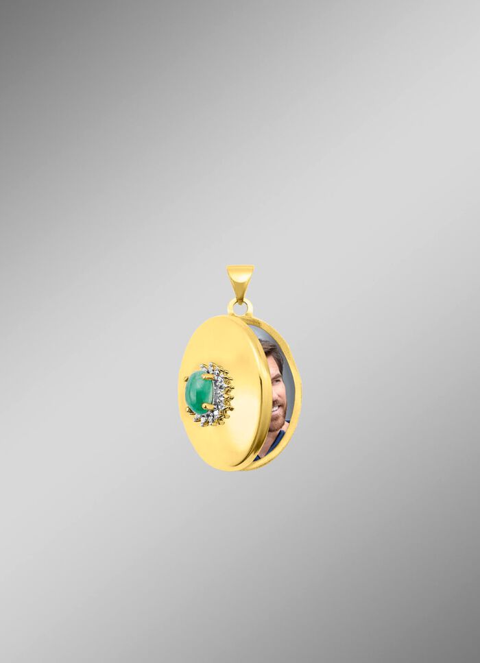 Vergoldetes Medaillon zum &Ouml;ffnen 