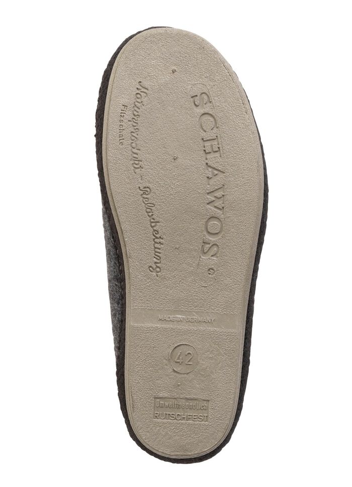 Gef&uuml;tterte Herren-Hausschuhe, mit Schurwolle 