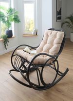 Schaukelstuhl aus handgeflochtenem Rattanrohr 