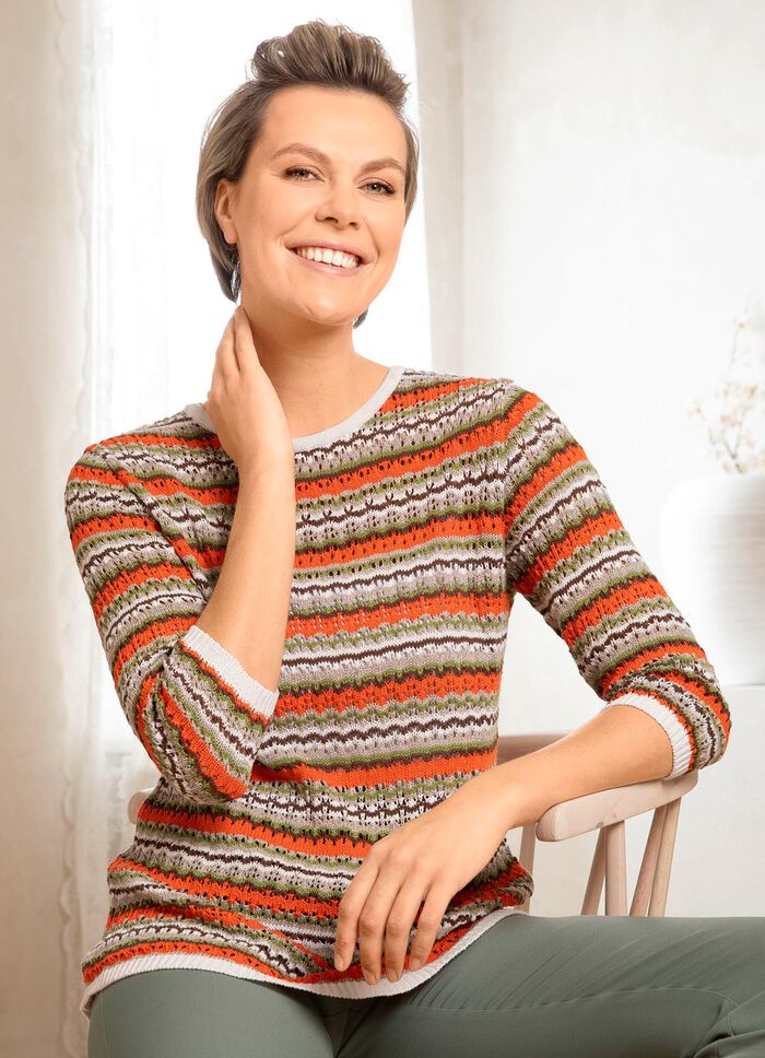 Pullover mit recycelter Baumwolle 