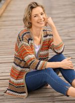 Strickjacke mit recycelter Baumwolle 