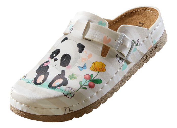 Bequemer Clog mit niedlichem Panda-Druck 