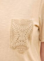 Shirt mit H&auml;kelspitze 