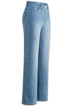 Jeans in aktueller Fingerprint-Dessinierung 