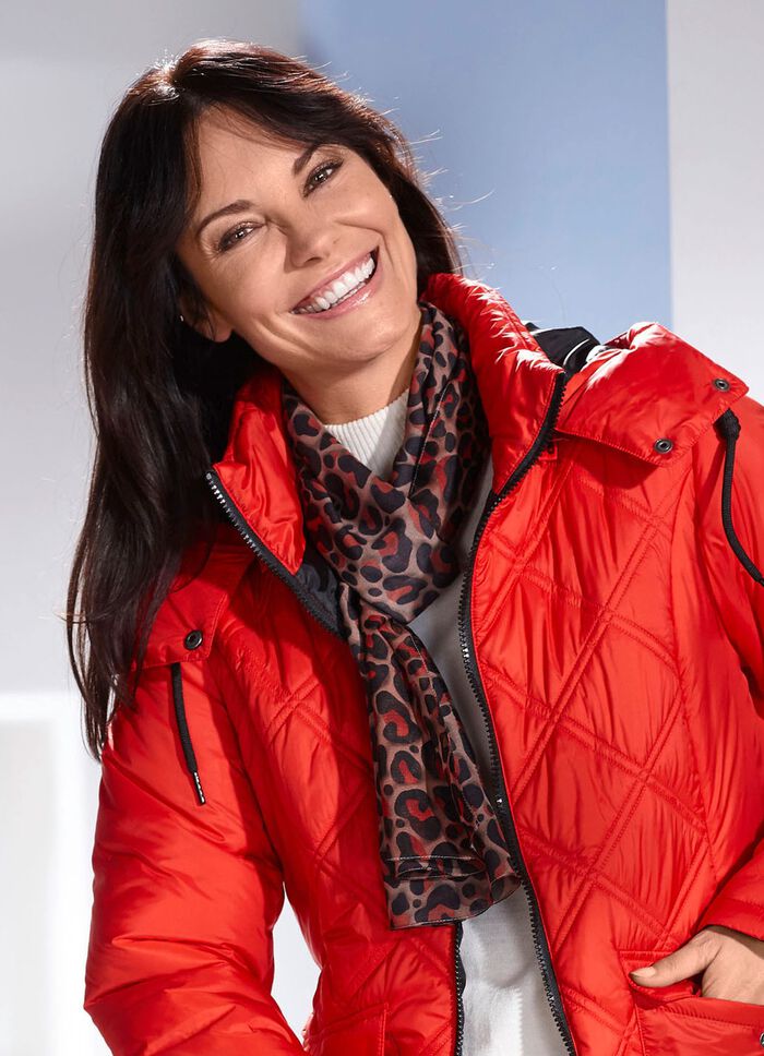 Schal mit Raubtierfell-Dessin 