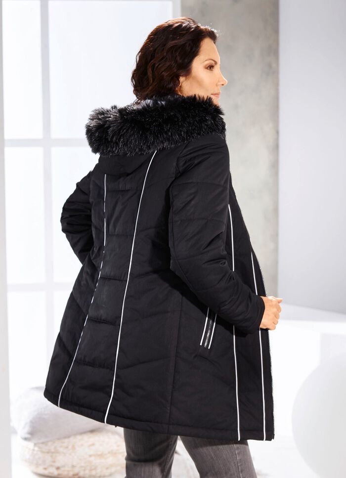 Jacke mit Kontrastpaspelierungen 