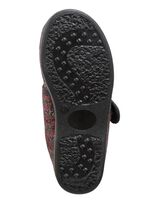 Warme Damen-Hausschuhe, Weite H, mit Klettverschluss 