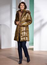 Kurzmantel mit elastischen Windfang&auml;rmeln 