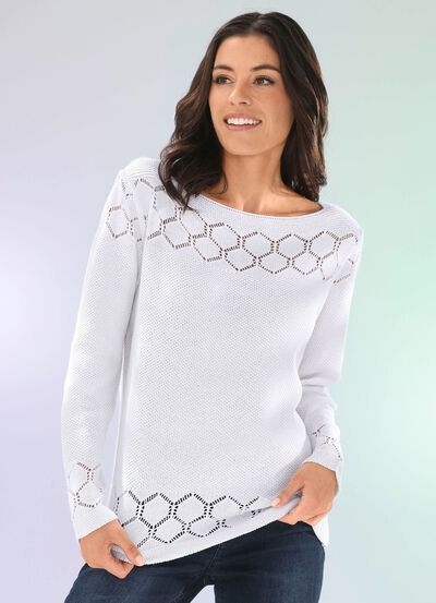 Pullover mit recycelter Baumwolle 