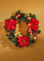 Beleuchteter Tannenkranz mit Timerfunktion 