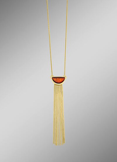 Halskette mit Bernstein 