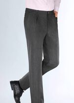 "Klaus Modelle"-Edeljeans mit Bundfalten in 2 Farben 