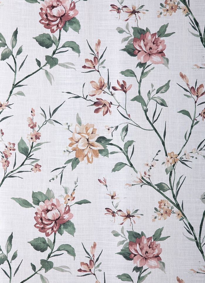 Bedruckte &Uuml;bergardine mit Kr&auml;uselband 