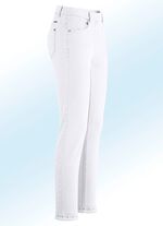Magic-Jeans mit toller Nietenzier sowie angesagtem Fransensaum 