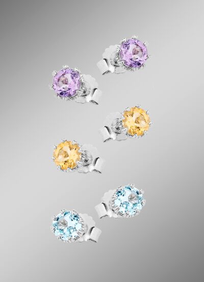 Ohrstecker aus Silber, 3er-Set 