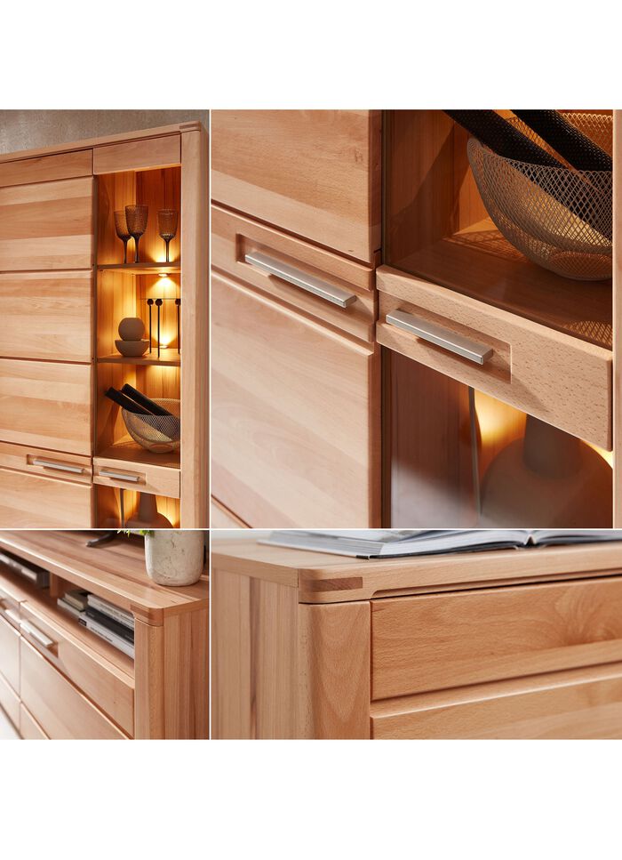 Wohnwand mit LED-Beleuchtung 