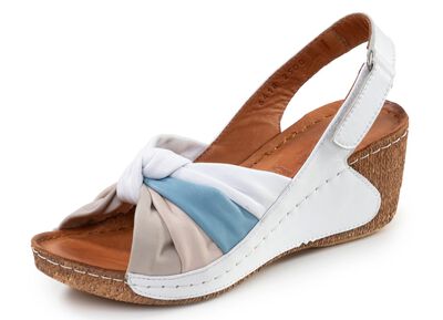 Gemini, trendige Damen-Sandaletten, Weite G, mit verstellbarer Klettspange 