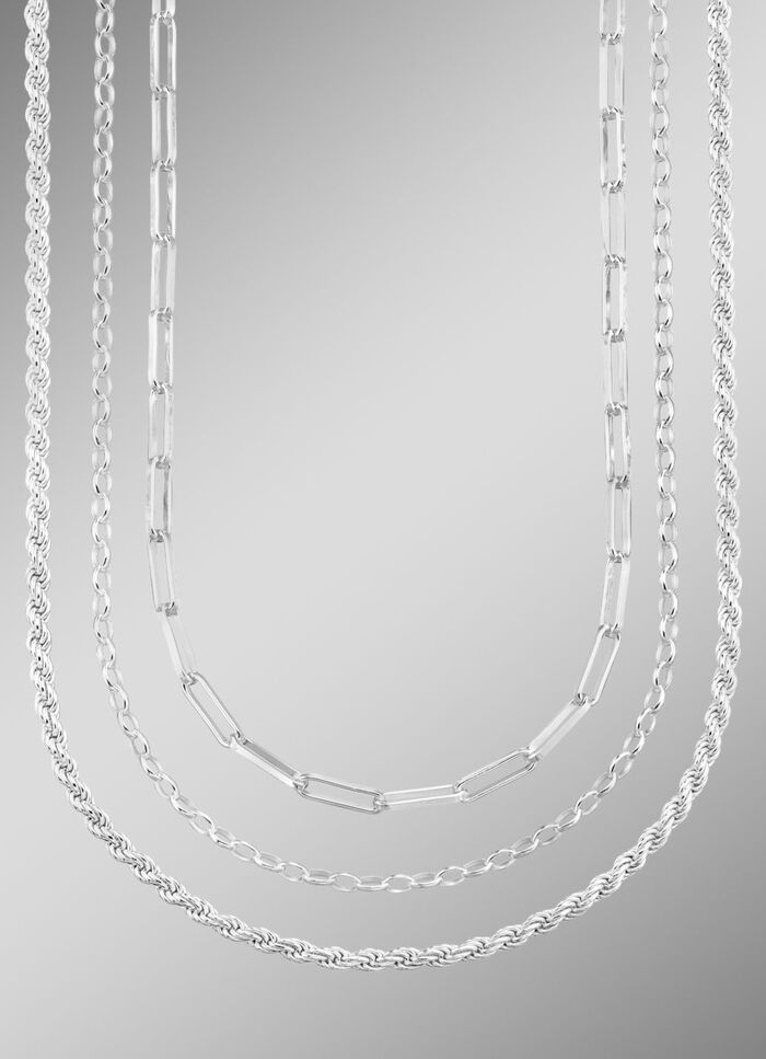 Schmuckset, 3-teilig, aus drei Halsketten 