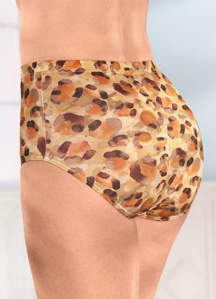 Laurina Dreierpack Slips mit Gummizug im Bund 