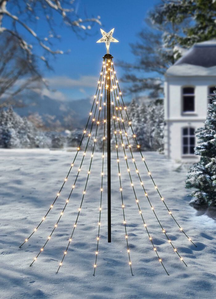 Weihnachtsbeleuchtung mit 200 LEDs 