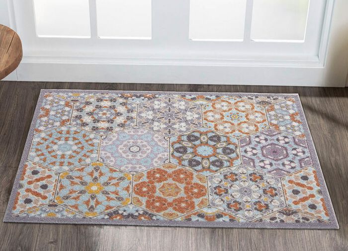 Fu&szlig;matte mit rutschhemmender Latex-R&uuml;ckseite 