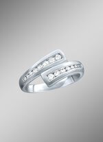 Platin Damenring mit lupenreinen Brillanten 