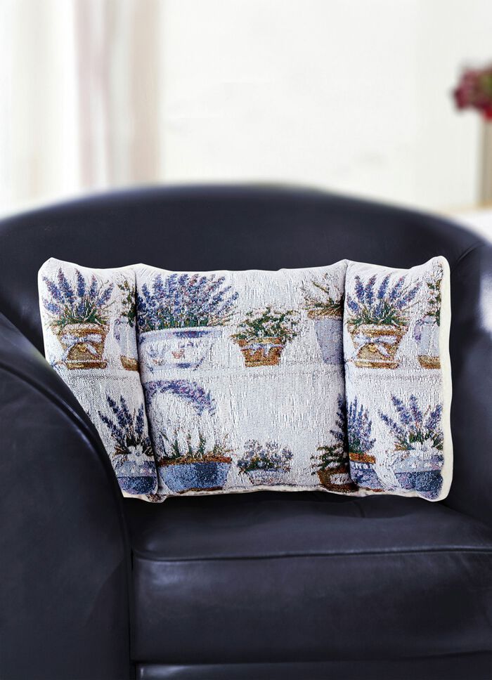 R&uuml;ckenkissen mit Lavendel-Motiv 