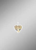 Herz-Medaillon in Bicolor zum &Ouml;ffnen 