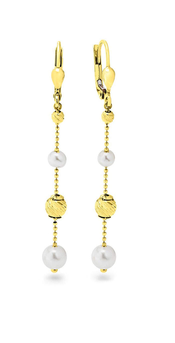 Ohrringe mit S&uuml;&szlig;wasser-Zuchtperlen 