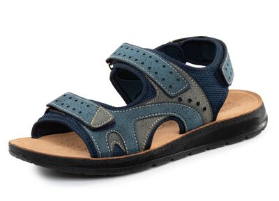 Sandale aus Synthetik und Textil 