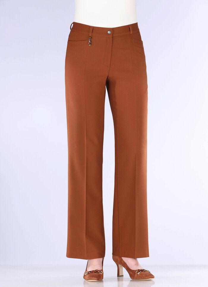 Elegante Hose mit apartem Zieranh&auml;nger 
