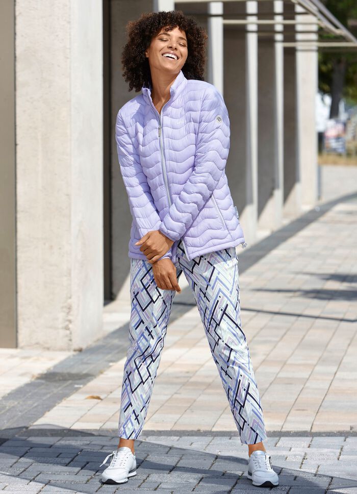 Hose in 7/8-L&auml;nge mit aktueller Dessinierung 