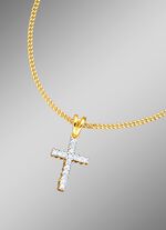 Kreuz-Anh&auml;nger mit Panzerkette 