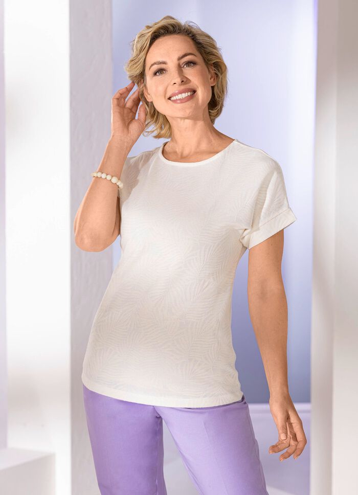 Shirt mit angesetzem Abschluss 