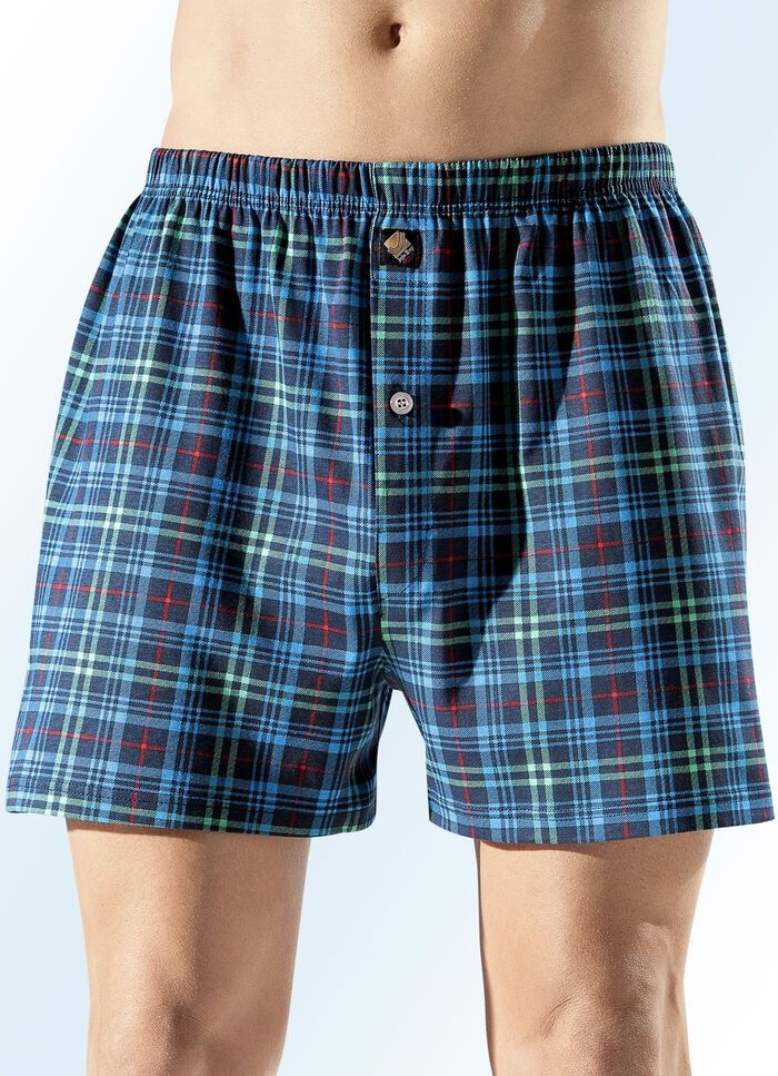 Viererpack Boxershorts mit Karodessin 