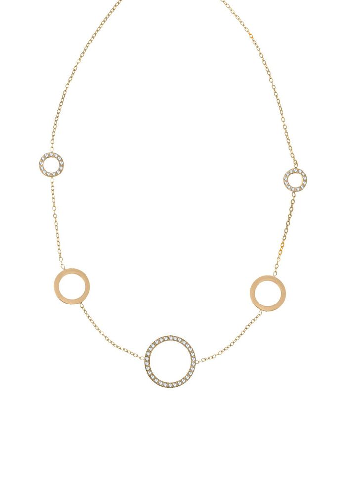 Stilvolle Halskette mit Kristallen 