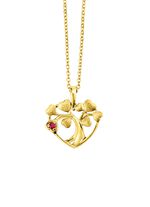 Anh&auml;nger Baum in Herz mit Ankerkette 