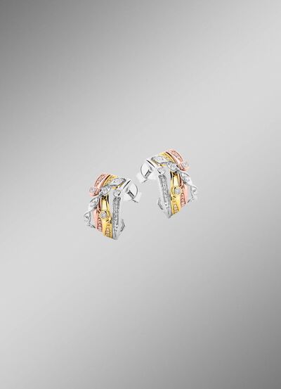 Ohrstecker mit 16 Brillanten und 40 Diamanten 