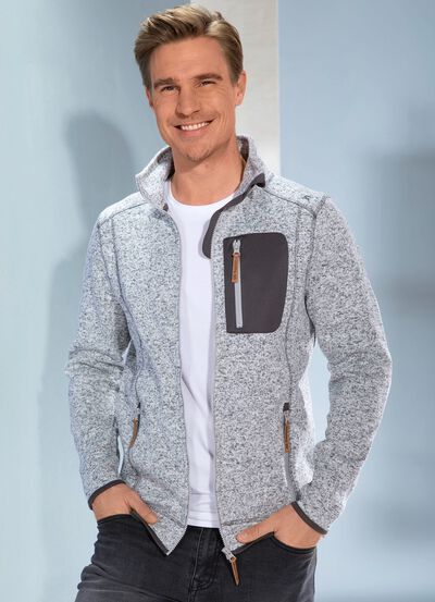 Strickfleece-Kurzjacke 