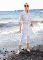 Tunika mit Lochstickerei 